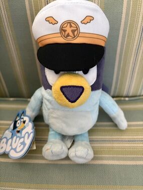 Bluey Captain Plush Stuffed Bird - Light Blue & Yellow new